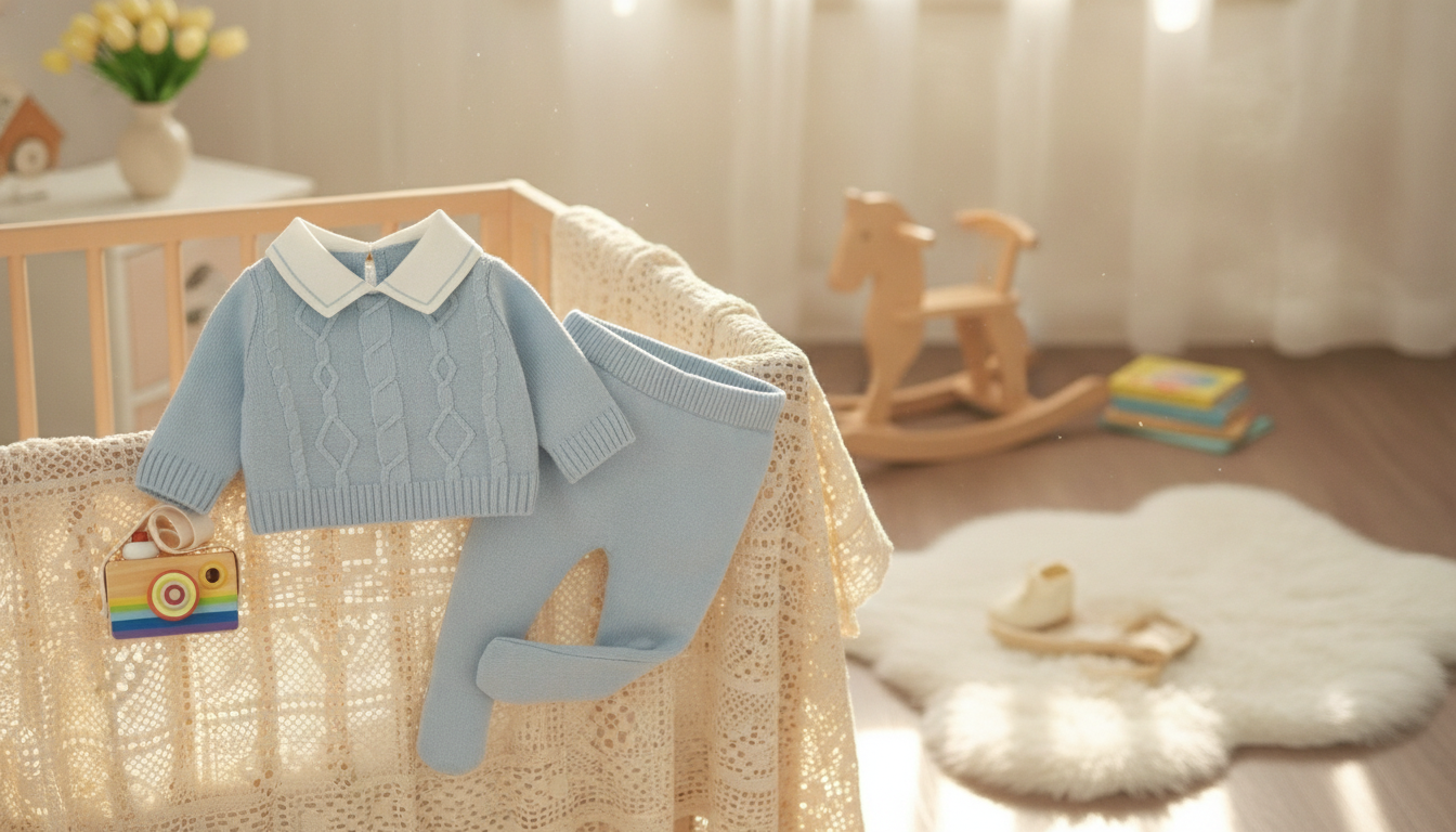 Cozy Cotton Newborn Boy Sweater & Pants Set Guide